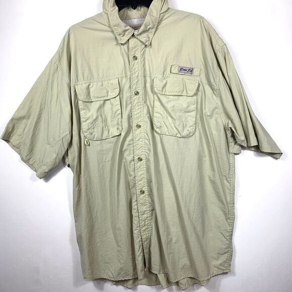 Bimini Bay Outfitters Shirt Mens 2XL Button Vented Short Sleeve Fishing Hiking - Picture 2 of 11